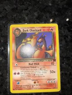 Pokemon 1999-2000 Team Rocket Non Holo Dark Charizard - Image 1