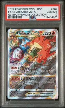 Pokemon TCG Charizard VStar SWSH262 Ultra Premium Collection Promo PSA 10 - Image 1