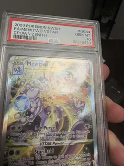 POKEMON CROWN ZENITH #GG44 FULL ART/MEWTWO VSTAR PSA 10 - 2 Scratches On Case - Image 4