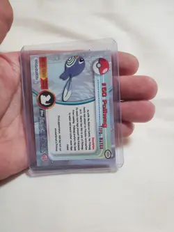 Poliwag #60 1999 Topps Pokemon Series 1 Black Logo Rainbow Holo In Top Loader - Image 2