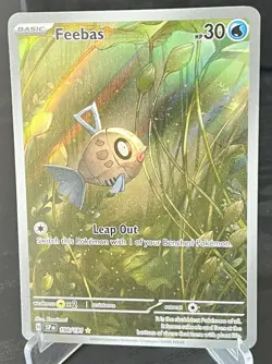 Pokemon TCG Feebas 198/191 IR Illustration Rare Surging Sparks SV8 NM Condition - Image 2