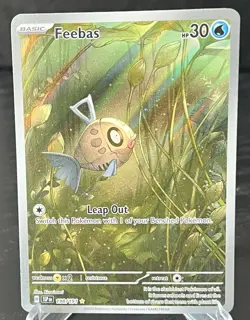 Pokemon TCG Feebas 198/191 IR Illustration Rare Surging Sparks SV8 NM Condition - Image 3