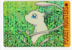 1996 Bandai Carddass Mew Holo Pokemon Pocket Monsters Vending Prism Sticker #34 - Image 1