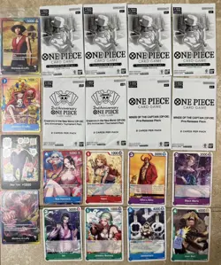 Bundle Lot Of One Piece Trading Card Promo Packs & Cards Sealed See Pictures - Image 1