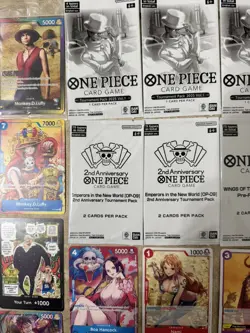 Bundle Lot Of One Piece Trading Card Promo Packs & Cards Sealed See Pictures - Image 4