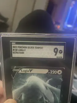 Pokemon Lugia V Silver Tempest Ultra Rare Holo SGC 9 Graded Card 2022 - Image 3