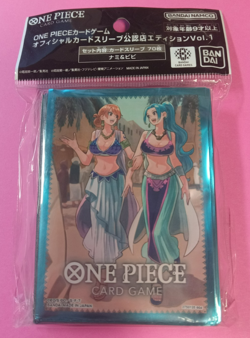 One Piece TCG Official Card Sleeves Nami Vivi Store Edition Sealed US SELLER - Image 1