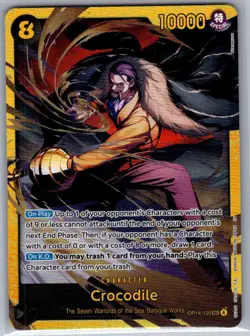 Crocodile - OP14-120 SEC English The Azure Sea's Seven - One Piece Card - NM - Image 1