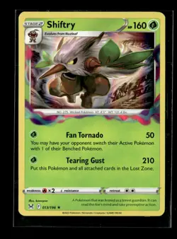 Pokemon Shiftry 013/196 Lost Origin Holo Rare 4 Card Lot - Image 1