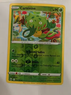 Carnivine 012/159 - Crown Zenith Reverse Pokemon Holo Foil Nice! - Image 1