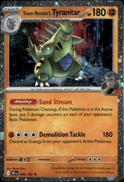 Team Rocket's Tyranitar - (Cosmos Holo) Promo Miscellaneous Cards & 096/182 NM - Image 1