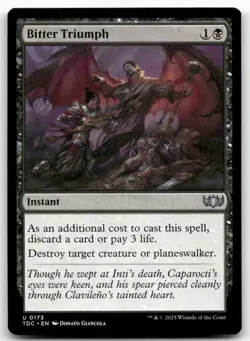Bitter Triumph #173 MTG Tarkir Dragonstorm TDC NM X1 - Image 1