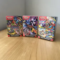Pokemon TCG Booster Bundles Lot of 3: Destined, Phantasmal, Mega (Sealed) - Image 1