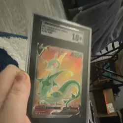 Pokemon Serperior V Silver Tempest Ultra Rare Holo SGC 10 Graded Card 2022 - Image 1