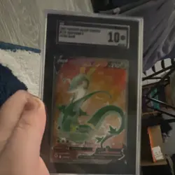 Pokemon Serperior V Silver Tempest Ultra Rare Holo SGC 10 Graded Card 2022 - Image 2