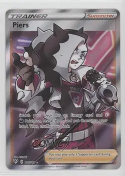 Piers Ultra Rare Pokemon Sword & Shield Darkness Ablaze #187 - Image 1
