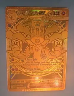 2025 TCG Pokemon Mega Lucario Ex 340 Gold Secret Rare 188/132 Mega Evolution - Image 2