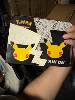 Pokemon 25th Anniversary Celebrations Treasure Chest Lunchbox Tin Factory SEALED - Image 2
