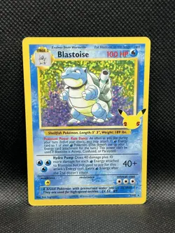 Blastoise 2/102 CLASSIC COLLECTION HOLO Celebrations Pokemon English 25th Foil - Image 3