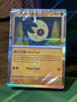 Lunatone Stamped Mega Evolution Promo Sealed with Prerelese Deck Pokemon TCG - Image 1