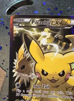 Pokemon Pikachu EX XY124 XY Holo - Image 4