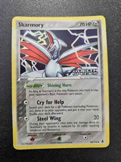 Pokemon EX Delta Species Skarmory Stamped Reverse Holo 55/113 NEAR MINT - Image 1