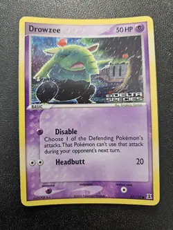Pokemon EX Delta Species Drowzee Stamped Reverse Holo 67/113 NEAR MINT - Image 1