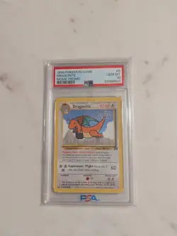 1999 Pokemon Game Dragonite #5 Movie Promo PSA GEM MINT 10 - Image 1