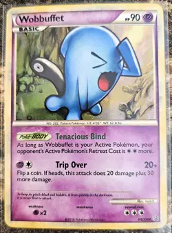 Pokemon Black Star Promo Wobbuffet HGSS04 LP Swirl - Image 1
