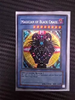 Yugioh: Magician of Black Chaos (Secret Rare) PP01-EN001 NM Name Misprint/ErrorU - Image 1