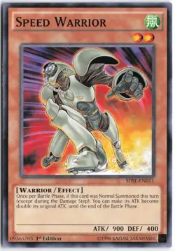 Yugioh - Speed Warrior SDSE-EN011 1st Edition - Structure Deck: Synchron Extreme - Image 1
