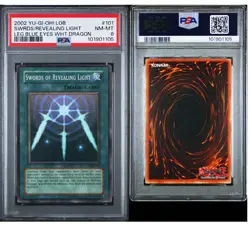 Yu-Gi-Oh! Swords of Revealing Light LOB PSA 8 NM-MT #101 - Image 1