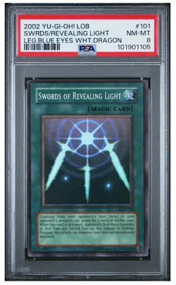 Yu-Gi-Oh! Swords of Revealing Light LOB PSA 8 NM-MT #101 - Image 2