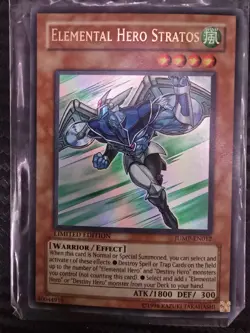 Yugioh: Limited Edition Elemental Hero Stratos (Ultra Rare) JUMP-EN012 NM / LP - Image 1
