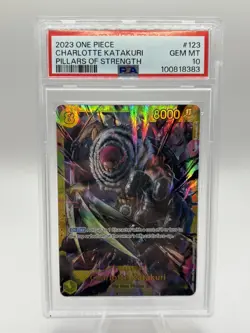 One Piece OP03-123 Charlotte Katakuri SEC English PSA 10 GEM MINT - Image 1