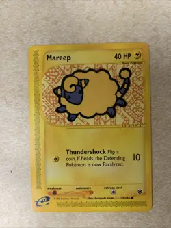 Pokemon TCG MAREEP - 119/165 - Expedition Base Set - Common - Pokemon Card - NM - Image 1