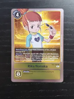 Digimon Card Game Rika Nonaka EX2-060 R NM - Image 1