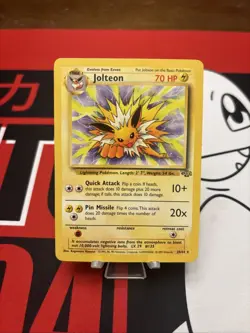Pokemon TCG Jolteon Jungle 1995 Non-Holo Rare Card 20/64 Vintage Rare MP As Is - Image 1