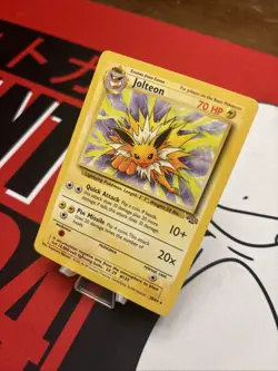 Pokemon TCG Jolteon Jungle 1995 Non-Holo Rare Card 20/64 Vintage Rare MP As Is - Image 3