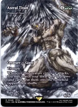 MTG Astral Titan Primeval Titan 0048 FIN FFXV Showcase Borderless Rare NM - Image 1