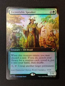 Formidable Speaker - Extended Art Foil - Lorwyn Eclipsed - #366 - NM - Image 1