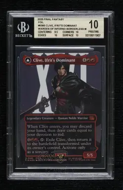 Clive Ifrit's Dominant / Ifrit Warden of Inferno Borderless Foil Magic BGS 10 - Image 1