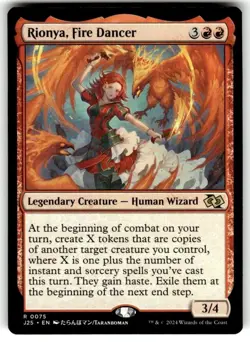 Rionya, Fire Dancer (Anime) Foundations Jumpstart Regular NM MTG pack fresh edh - Image 1