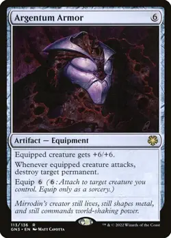 MTG ARGENTUM ARMOR 113 SINGLE - GAME NIGHT FREE-FOR-ALL GN3 - ARTIFACT EQUIPMENT - Image 1