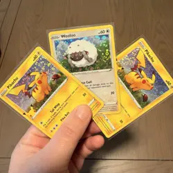 Two Pokemon Pikachu SWSH039 25th Anniversary General Mills Cereal Promo + 3 Card - Image 2