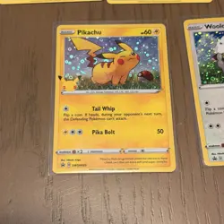 Two Pokemon Pikachu SWSH039 25th Anniversary General Mills Cereal Promo + 3 Card - Image 3