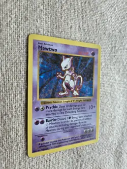 (Shadowless) Mewtwo 10/102 Holo Shadowless WOTC Pokemon Base Set Tcg 1999 [MP] - Image 2