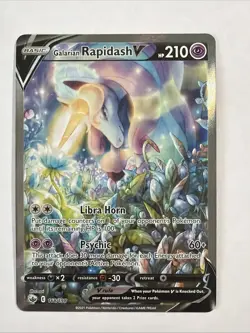 2021 Pokemon SWSH Chilling Reign Galarian Rapidash V #168/198 - Image 1