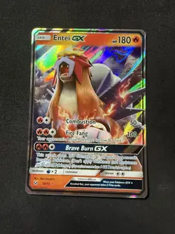 Entei GX - 10/73 (Shining Legends) - Near Mint NM - Pokemon TCG - Image 1