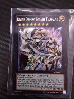 Yugioh: Divine Dragon Knight Felgrand (Secret Rare) Unlimited Ed. SHSP-EN056 NM - Image 1